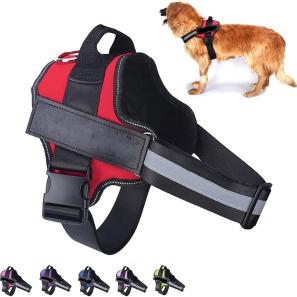 Adjustable Reflective pet Oxford Dog Harness Leash